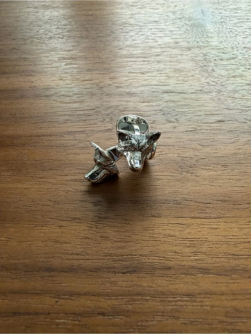Deakin & Francis Fox Head Sterling Silver Cufflinks
